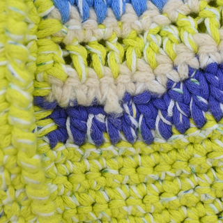 Multicolor Crochet Belted Cardigan