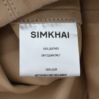 Dark Beige Suede A-Line Skirt