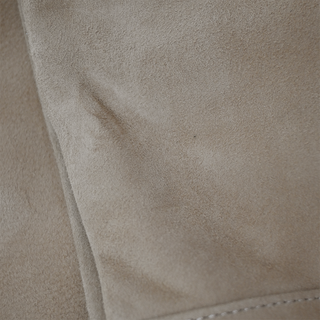 Dark Beige Suede A-Line Skirt