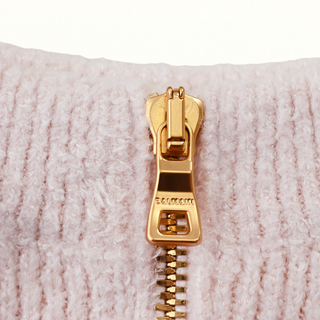 Light Pink Gold Button Knit Maxi Skirt