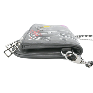 Rock Mini Humberto Graffiti Leather Bag