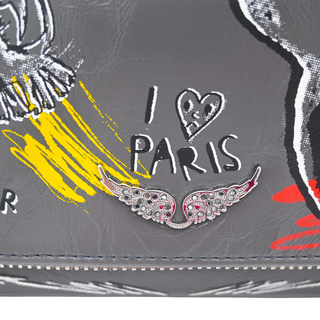 Rock Mini Humberto Graffiti Leather Bag