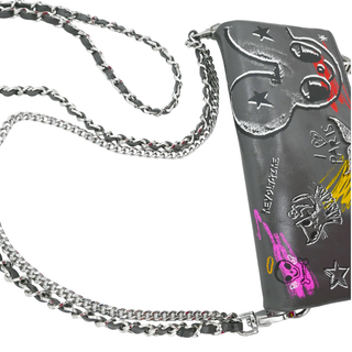 Rock Mini Humberto Graffiti Leather Bag