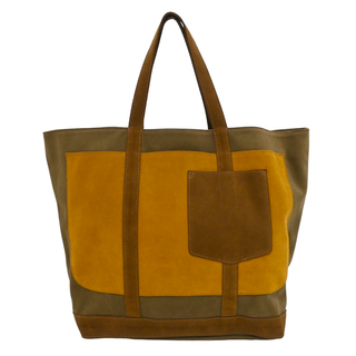 Le Cabas Colorblock Suede Large Tote Bag