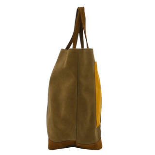 Le Cabas Colorblock Suede Large Tote Bag