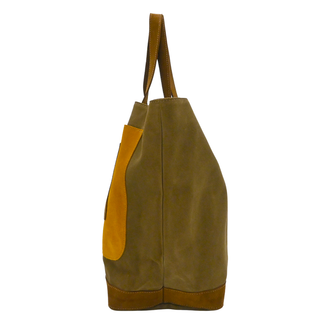 Le Cabas Colorblock Suede Large Tote Bag