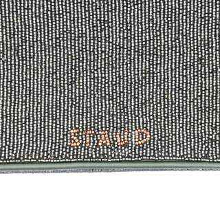 Olive Green Beaded Flap Shoulder Bag