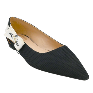 J’Adior Technical Fabric Pointed-Toe Ballet Flats