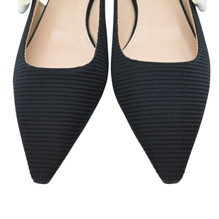 J’Adior Technical Fabric Pointed-Toe Ballet Flats