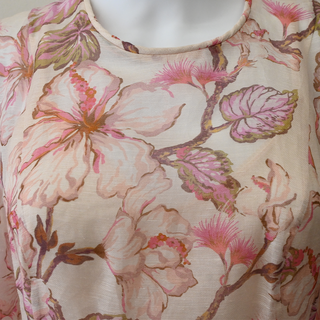 Floral Crystal Embellished Belt Midi Dress