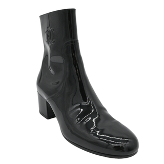 Triomphe Patent Leather Ankle Boots