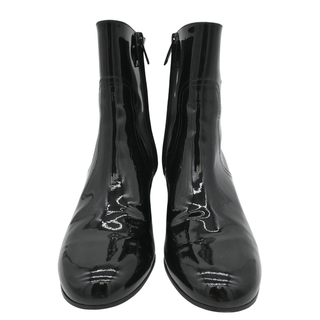 Triomphe Patent Leather Ankle Boots