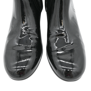 Triomphe Patent Leather Ankle Boots