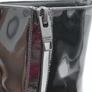 Triomphe Patent Leather Ankle Boots