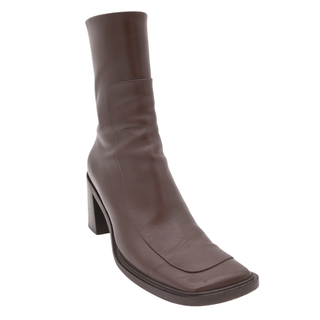 Brown Leather Ankle Boots