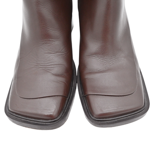 THE ROW | Brown Leather Ankle Boots