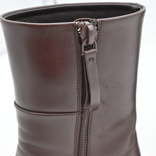 Brown Leather Ankle Boots