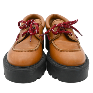 Leather Platform Boat Shoes