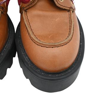 Leather Platform Boat Shoes