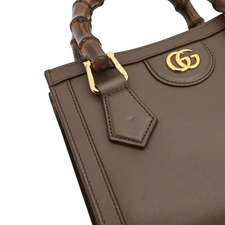 Dark Taupe Diana Small Tote Bag
