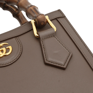Dark Taupe Diana Small Tote Bag