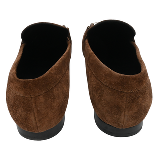 Brown T Timeless Suede Loafers