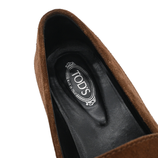 Brown T Timeless Suede Loafers