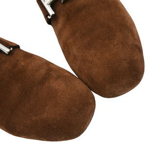 Brown T Timeless Suede Loafers