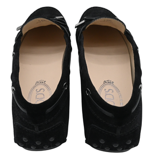 Black Gommino Suede Bow Driving Loafers