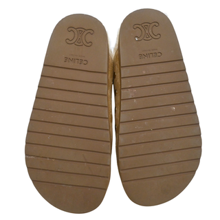 Triomphe Suede Shearling Mules