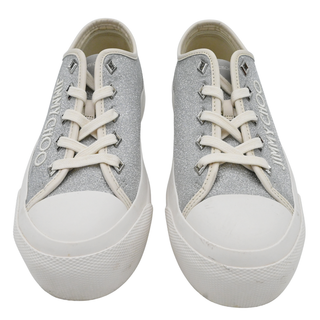 Palma Silver Glitter Logo Platform Sneakers