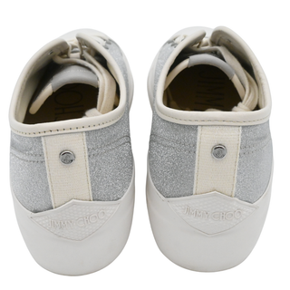 Palma Silver Glitter Logo Platform Sneakers