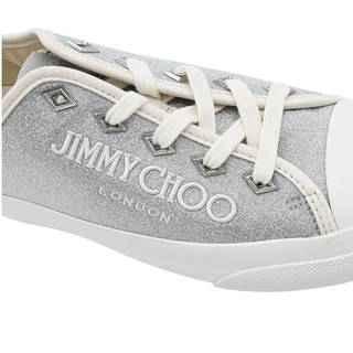 Palma Silver Glitter Logo Platform Sneakers