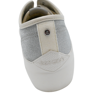 Palma Silver Glitter Logo Platform Sneakers