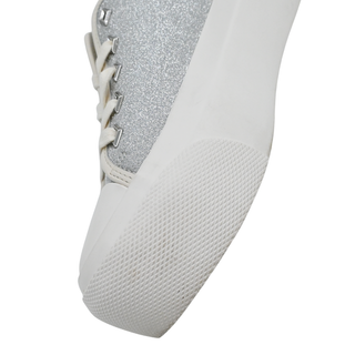 Palma Silver Glitter Logo Platform Sneakers