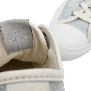 Palma Silver Glitter Logo Platform Sneakers