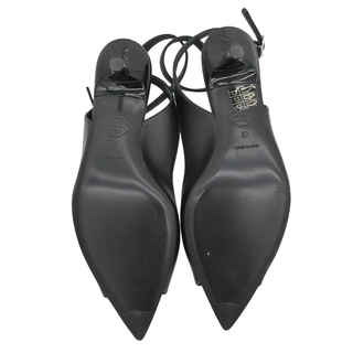 Punk Leather Peep Toe Kitten Heels
