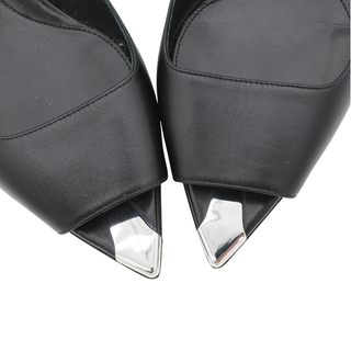 Punk Leather Peep Toe Kitten Heels