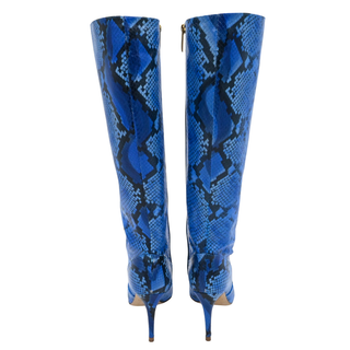 Lena II Snake-Embossed Leather Knee-High Boots