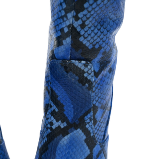 Lena II Snake-Embossed Leather Knee-High Boots
