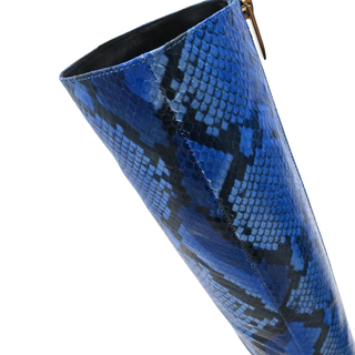 Lena II Snake-Embossed Leather Knee-High Boots