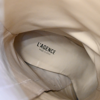L'AGENCE | Lena II Snake-Embossed Leather Knee-High Boots