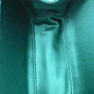 Turquoise Knot Intrecciato Satin Clutch