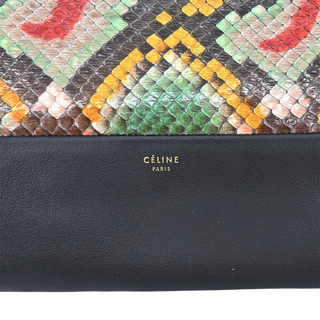 Solo Multicolor Snakeskin & Leather Clutch