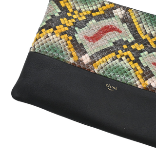 Solo Multicolor Snakeskin & Leather Clutch