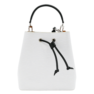 White Epi Néonoé MM Bucket Bag