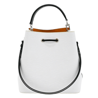 White Epi Néonoé MM Bucket Bag