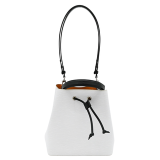 White Epi Néonoé MM Bucket Bag