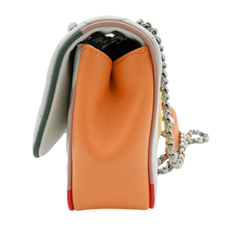 Cuba Color White Medium Single Flap Bag