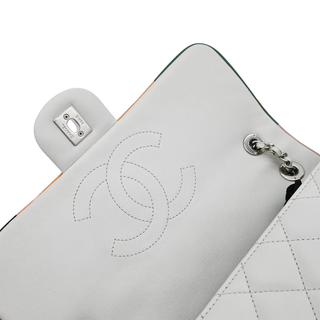 Cuba Color White Medium Single Flap Bag